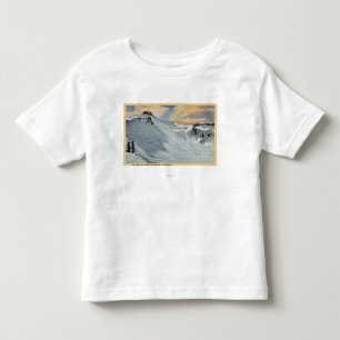 T-shirt Pour Les Tous Petits Mt. Baker, Washington - vue de ski de Baker de Mt.