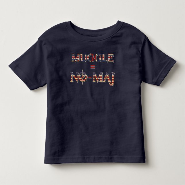 T-SHIRT POUR LES TOUS PETITS MUGGLE™ = NO-MAJ™ (Devant)