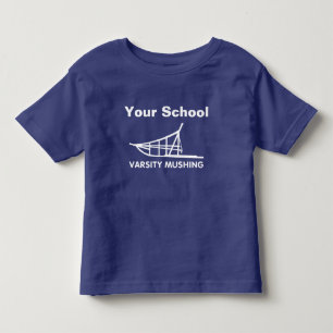 T-shirt Pour Les Tous Petits Mushing universitaire