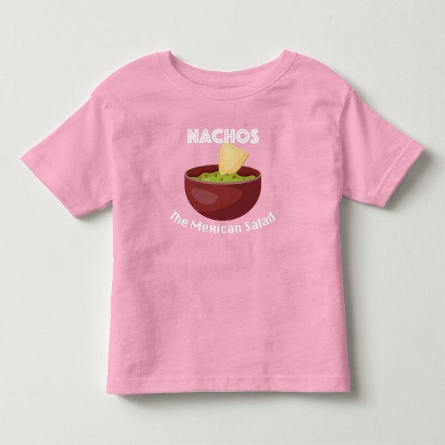 T-shirt Pour Les Tous Petits Nachos, le Mexican Salad (Devant)