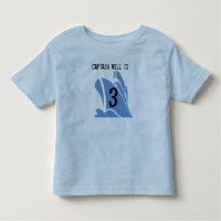Navire Capitaine Personnalisable 3e Anniversaire T