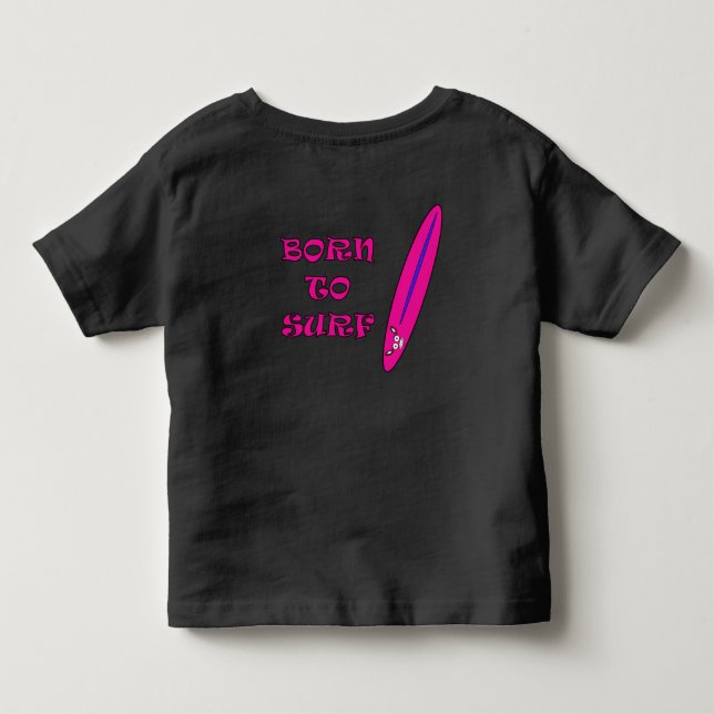T-shirt Pour Les Tous Petits Né à Surf Mooja Surfboard (Dos)