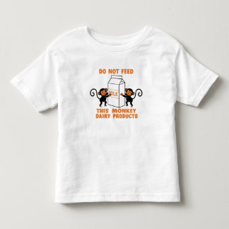 T-shirt Pour Les Tous Petits Ne Pas Alimenter Ce Singe Produits Laitiers | Tout