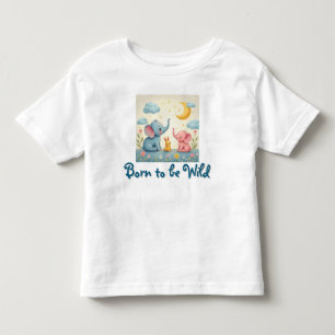 T-shirt Pour Les Tous Petits Né pour être sauvage