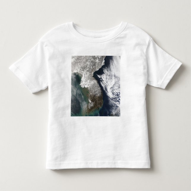 T-shirt Pour Les Tous Petits Neige en Corée (Devant)