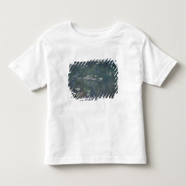 T-shirt Pour Les Tous Petits Nénuphars de Claude Monet | : Réflexions vertes (Devant)