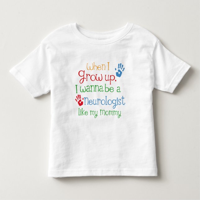 T-shirt Pour Les Tous Petits Neurologue (avenir) comme ma maman (Devant)