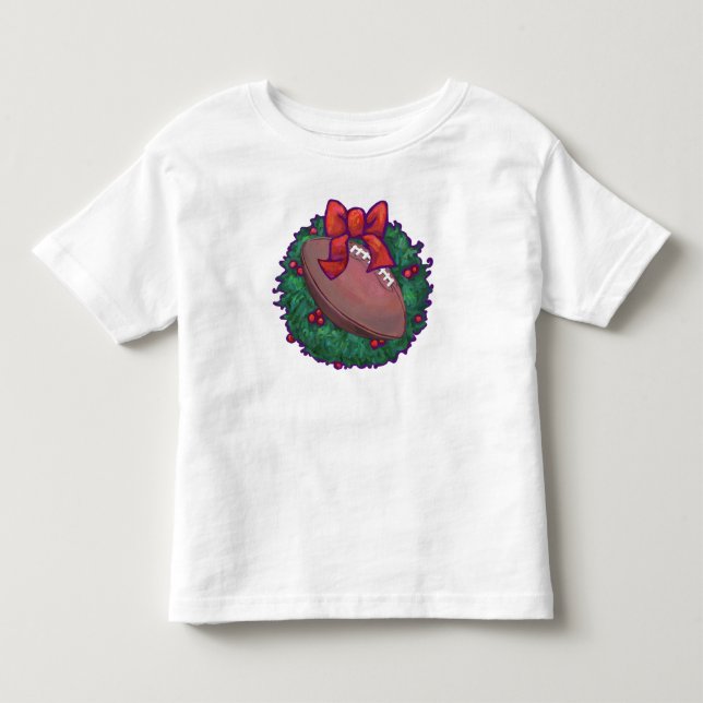 T-shirt Pour Les Tous Petits Noël du football (Devant)