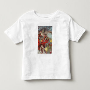 T-shirt Pour Les Tous Petits Noël GreetingSanta dans la voiture