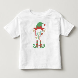 T-shirt Pour Les Tous Petits Noël Retro Pastel   Petit Elfe