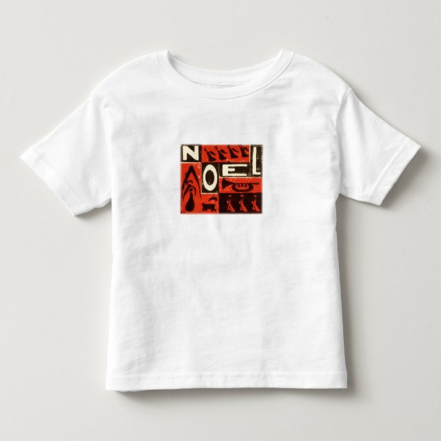 T-shirt Pour Les Tous Petits Noel Rouge (Devant)