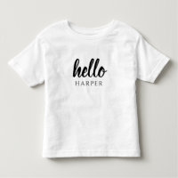 Noir Et Blanc Minimal Moderne Bonjour Et Vous Nom