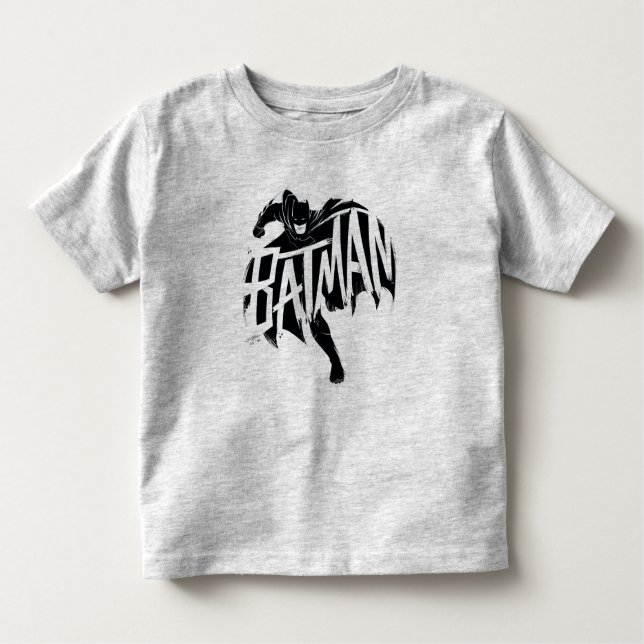 T-shirt Pour Les Tous Petits Nom de la brosse d'encre Batman (Devant)