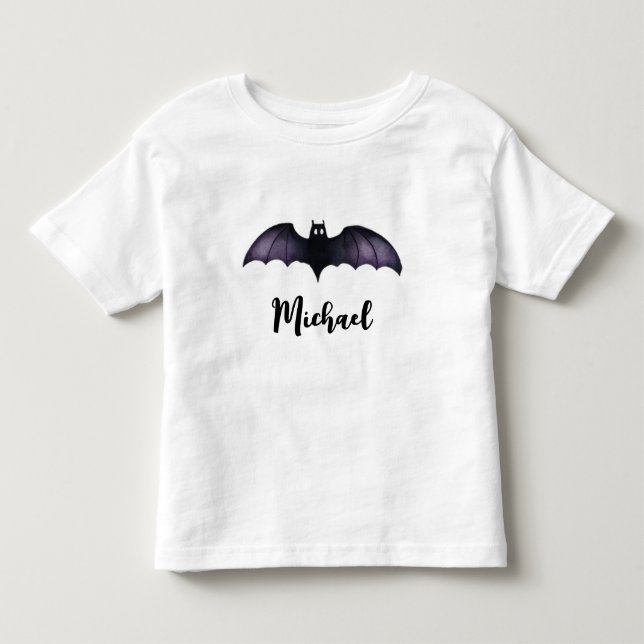 T-shirt Pour Les Tous Petits Nom personnalisé Cute Éffrayante chauve chauve-sou (Devant)