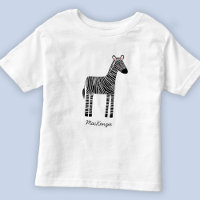 Nom personnalisé Cute Zebra