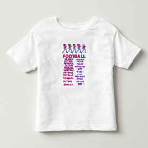 T-shirt Pour Les Tous Petits Noms de footballeuses multilingues pour fans de sp