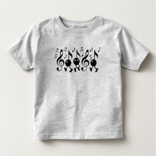 T-shirt Pour Les Tous Petits Notes de musique de dessin