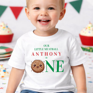 T-shirt Pour Les Tous Petits Notre petit boulet de viande a 1 an 1er anniversai