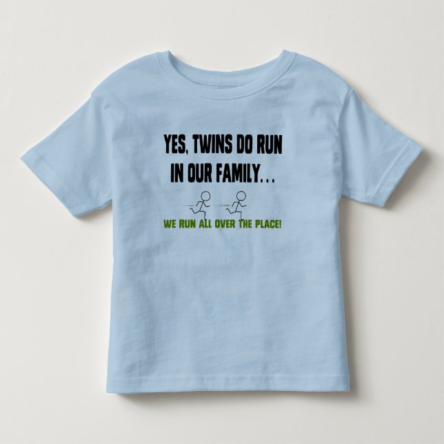 T-shirt Pour Les Tous Petits Nous Courons Partout ! (Devant)