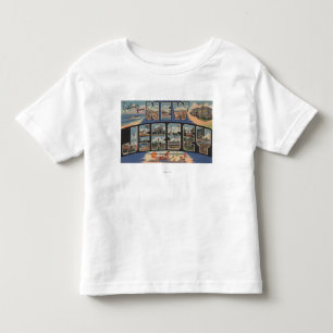 T-shirt Pour Les Tous Petits Nouvelle lettre ScenesNew Jersey de JerseyLarge