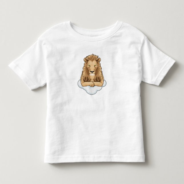 T-shirt Pour Les Tous Petits Nuages de Lion (Devant)