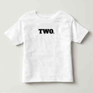 T-shirt Pour Les Tous Petits Numéro deux 2e anniversaire