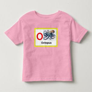 T-shirt Pour Les Tous Petits O est pour Octopus
