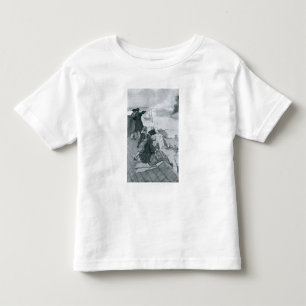 T-shirt Pour Les Tous Petits Observation du combat à l'illustration de colline