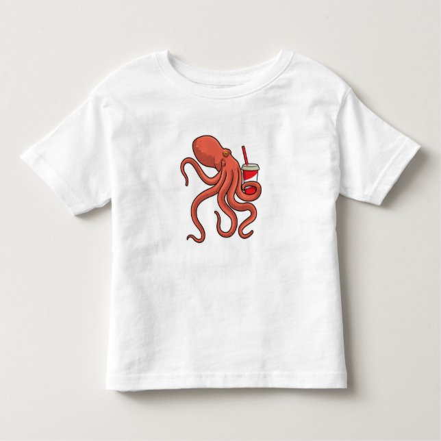 T-shirt Pour Les Tous Petits Octopus (Devant)