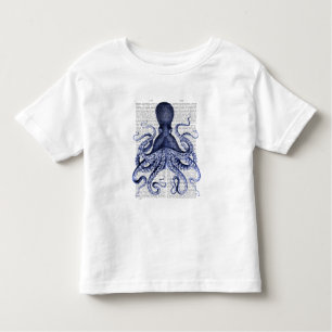 T-shirt Pour Les Tous Petits Octopus bleu
