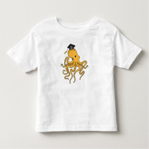 T-shirt Pour Les Tous Petits Octopus comme étudiant avec diplôme