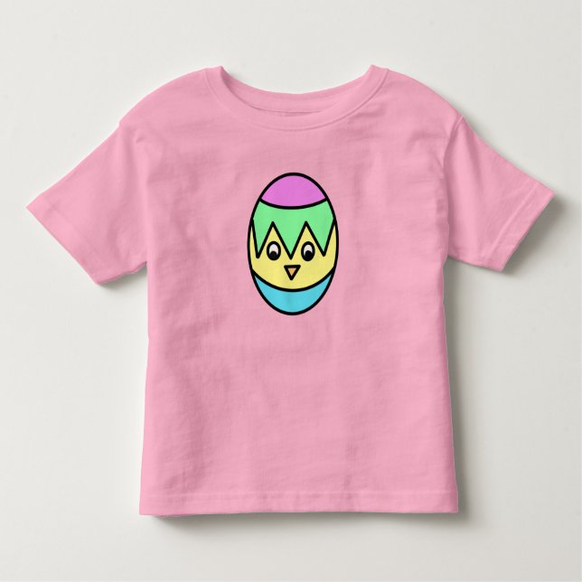 T-shirt Pour Les Tous Petits Oeuf décoré (Devant)