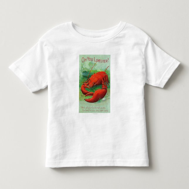 T-shirt Pour Les Tous Petits Oh vous scène de homard (Devant)
