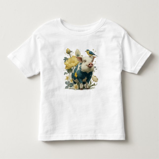 T-shirt Pour Les Tous Petits Oink-tastic : Fun Pig Design (Devant)