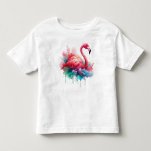 T-shirt Pour Les Tous Petits Oiseau flamant rose sublimation