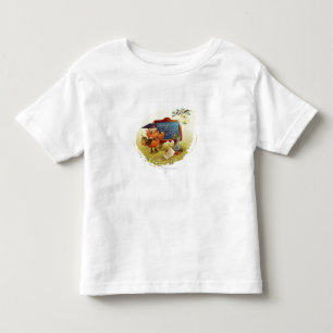 T-shirt Pour Les Tous Petits Oiseau tenant un livre et l'enseignant à un