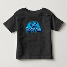 Ok Boomer en Graffiti bleu