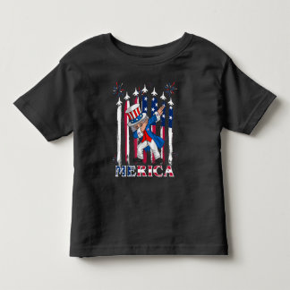 T-shirt Pour Les Tous Petits Oncle patriotique Sam Dabbing 4 juillet