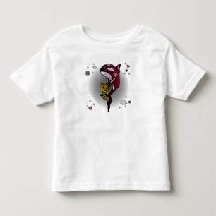 T-shirt Pour Les Tous Petits Orca Whale avec ours en peluche en conception grap