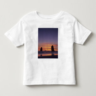 T-shirt Pour Les Tous Petits OU, Côte de l'Oregon, Plage de Cannon, en-cas au