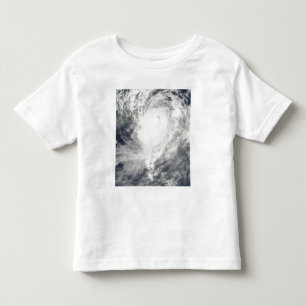 T-shirt Pour Les Tous Petits Ouragan Morakot au-dessus de Taïwan