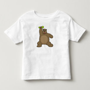 T-shirt Pour Les Tous Petits Ours avec cloche à Yoga Fitness