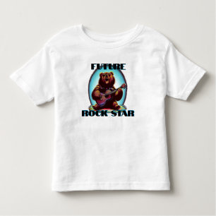 T-shirt Pour Les Tous Petits Ours coloré Future Rock Star