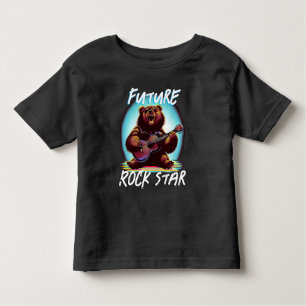 T-shirt Pour Les Tous Petits Ours coloré Future Rock Star