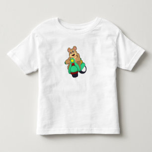 T-shirt Pour Les Tous Petits Ours comme Biker avec Scooter.PNG