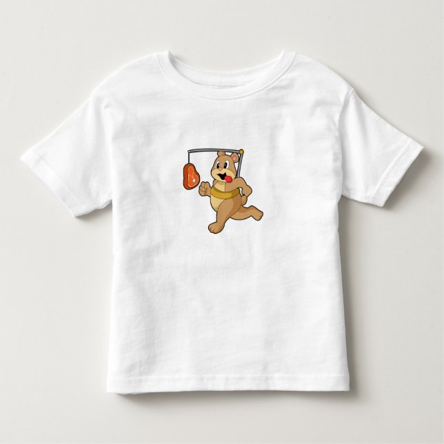 T-shirt Pour Les Tous Petits Ours comme coureur (Devant)