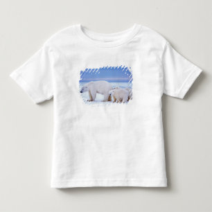 T-shirt Pour Les Tous Petits Ours polaire semé avec des petits