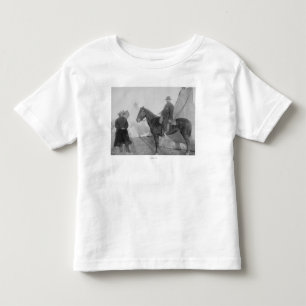 T-shirt Pour Les Tous Petits Ours "rocheux" d'Oglala en chef avec le blanc