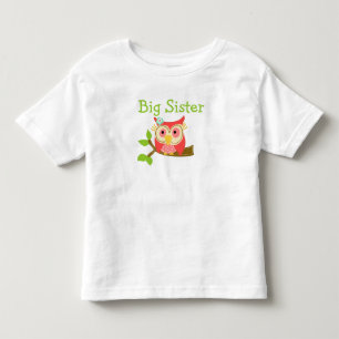 T-shirt Pour Les Tous Petits Owl Big Sister