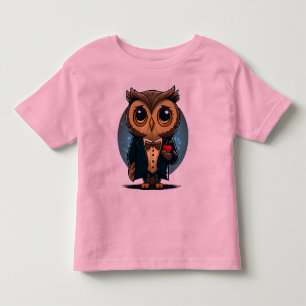 T-shirt Pour Les Tous Petits Owl Groom in Love : Perfect Valentine's Day Gift